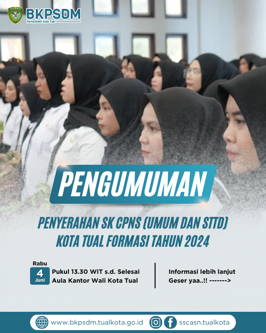Undangan Penyerahan SK CPNS Formasi Tahun 2024